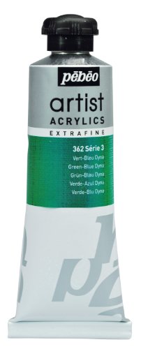 Pébéo Extra Fine Artist Acrylic Art Paint, Green-Blue Dyna, 60ml