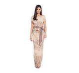 Adrianna Papell Women's Matelasse Column Gown, Blush Multi, 8