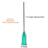BSTEAN 3ml Syringes Blunt Tip Needles Storage Caps - Glue Applicator, Oil Dispensing (Pack of 12)
