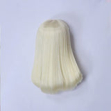MEShape High Temperature Silk Doll Hair Wig, Light Blonde Long Hair for 1/6 BJD SD Doll Wig, Doll Dress Up Accessories