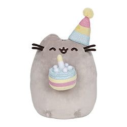 GUND Pusheen Birthday Cake Plush Stuffed Animal Cat, 9.5"