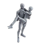 Action Figures Body Kun DX & Body Chan DX PVC Figure Model Drawing for SHF S H Figuarts (Female+Male) with Box