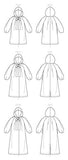 Vogue V9340Y Very Easy Women's Hooded Coat Sewing Patterns, Sizes 4-14