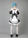 Cosfun Rem Ram Maid Dress Cosplay Costume for Halloween mp004175 (X-Small)