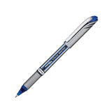 Pentel EnerGel NV Liquid Gel Pen, 0.7mm, Medium Line Capped, Metal Tip, Blue Ink, Box of 12