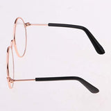 Fityle 1/4 Scale Doll Round Golden Frame Eyeglasses Sunglasses for Blythe Dolls Charms Fashion Accessory