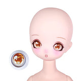 Labstandard 1/4 BJD Doll Accessories, 1st Generation tan Skin Doll Cute Anime Expression Craniotomy Version (4 Pairs of Eyes)