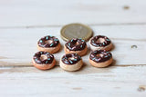 Miniature donuts 1:6 Scale Dollhouse Miniature Food Lot 6 pcs Bakery Shop