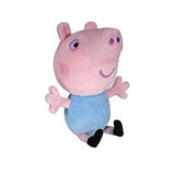 Peppa Pig and George Squeeze & Squish Plush Set, 6" – Soft & Cuddly Stuffed Animals - Toy Gift for Kids