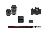 Canon EOS M50 Mark II (Black) + EF-M 15-45mm & EF-M 55-200mm is STM Bundle