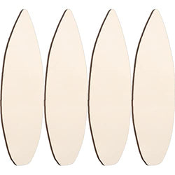 4 Pcs Plywood Surfboard Cutouts DIY Surf Boards for Decorating Unfinished Surfboard Wall Decor Wood Craft Plaque Sign for Art Creation Graffiti Painting Home Hanging Decoration, 13.8 x 5.5 Inch