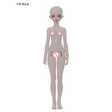 ZDD BJD Doll 1/4 BJD Fashion Dolls 16.7 inch Jointed Doll DIY Toys with Full Set Clothes Shoes Wig Makeup, Best Gift for Girls(Handmade)