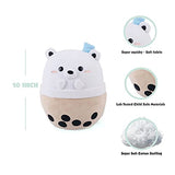 Avocatt Polar Bear Boba Plushie - 10 Inches Ice Bubble Milk Tea Asian Comfort Food Soft Plush Toy Stuffed Animal - Kawaii Cute Japanese Anime Style Gift