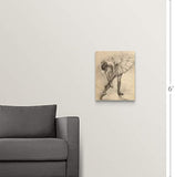 Antique Ballerina Study II Canvas Wall Art Print, 16"x20"x1.25"