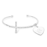 Things Remembered Personalized Pave Cross Cuff with Engraving Included