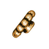 TierraCast 22K Gold Plated Pewter Bead Aligners 7mm (4 Beads)