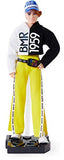 Barbie BMR1959 Fully Poseable Ken Doll (Red Hair, 12.5-inch) with Freckles, Split Color Hoodie with Track Pants and Visor, with Doll Stand