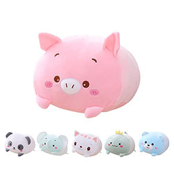 GRTLPOK Cute Pig Body Pillow,Pig Stuffed Animal Body Pillow,Soft Pig Plush Hugging Pillows,Kids Sleeping Kawaii Pillow,Gift for Kids and Girlfriend(23.6inch)
