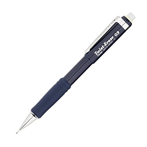 Pentel Automatic Pencil with Twist Eraser, 0.9 mm, Blue (QE519C)