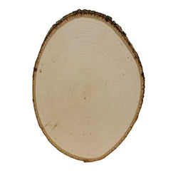 Walnut Hollow Basswood Round Medium with Live Edge Wood (Pack of 12) - for Wood Burning, Home Décor, and Rustic Weddings