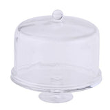 LoveinDIY 5pcs 1:12 Acrylic Cake Stand Plate W/ Cover Dollhouse Miniature Food Container