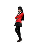 Cosplay.fm Women's Jabami Yumeko Cosplay Costume School Uniform (S, Red)