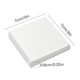 eZAKKA Mini Canvas Panels, 3x3 Inches 12-Pack Blank Canvas Small Painting Craft Stretched Canvas for Painting, Craft Drawing and Party Decor Favors