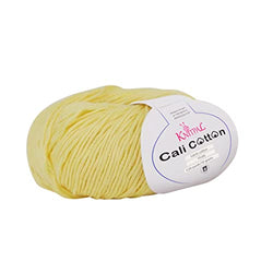 KnitPal - Cali Cotton Soft for Knit or Crochet Cotton Yarn 10 Balls 1200 yards/500 grams/17.6 oz Light Worsted (3) - Canary Yellow