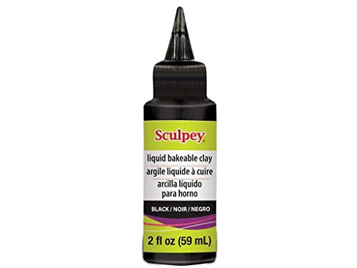 Sculpey Polyform Liquid Clay 2oz Black