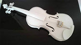 Student Acoustic Violin Full 4/4 Maple Spruce with Case Bow Rosin all white Color