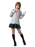 Cosfun Women's Ochaco Uraraka Cosplay Costume Uniform Dress (X-Small)