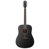 Donner DAG-1B Black Beginner Acoustic Guitar Full Size, 41" Dreadnought Guitar Bundle with Gig Bag Tuner Capo Picks Strap String