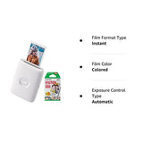 Fujifilm Instax Mini Link Instant Smartphone Printer (ASH) with Instax Film Pack (2 Items)