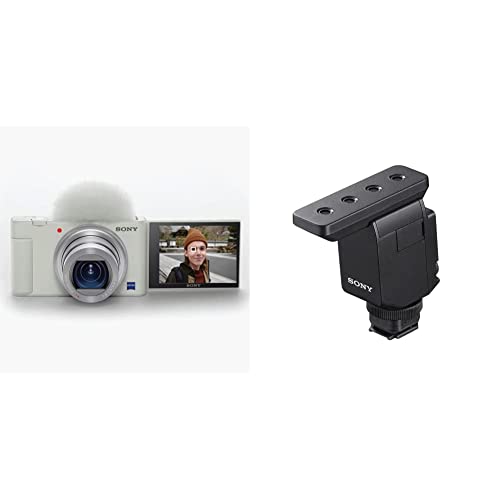 Sony ZV-1 Digital Camera for Content Creators, Vlogging and YouTube with Flip Screen, Live Video Streaming, Compact Digital MI Microphone with Beamforming Technology for three switchable directivities