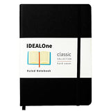 IDEALOne Classic Hardcover Lined Notebook Journal - 160 Page, for Work, Home, School, 5.7?x8?, 100GSM, with Elastic Band Closure and Ribbon Bookmark…