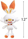 Pokémon 12" Large Scorbunny Plush - Officially Licensed - Quality Soft Stuffed Animal Toy - Sword and Shield Starter - Great Gift for Kids, Boys, Girls & Fans of Pokemon