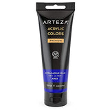 Arteza Acrylic Paint Pack of 5, (120 ml Pouch, Tube), Rich Pigment, Non Fading, Non Toxic, Single Color Paint for Artists, Hobby Painters & Kids
