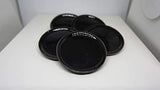 5 Black Cearmic Plate Dish Bowl Dollhouse Miniatures Food Kitchen Size M by 1 Shop for You No 36