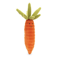 Jellycat Vivacious Vegetables Carrot Food Plush, 7 inches