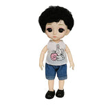 EVA BJD 1/8 4.8" Mini Customized Dolls 13 Jointed Doll ABS Body Baby Boys for Boy's and Girl Toy Gift with Clothes Shoes and Makeup (DB05405)