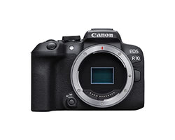Canon EOS R10 (Body Only), Mirrorless Vlogging Camera, 24.2 MP, 4K Video, DIGIC X Image Processor, High-Speed Shooting, Subject Detection & Tracking, Compact, Lightweight, for Content Creators