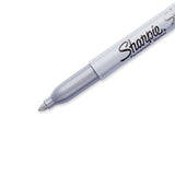 Sharpie 39109PP Metallic Permanent Markers, Fine Point, Silver, 4 Count