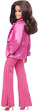Barbie The Movie Doll, Gloria Collectible Wearing Three-Piece Pink Power Pantsuit with Strappy Heels and Golden Earrings