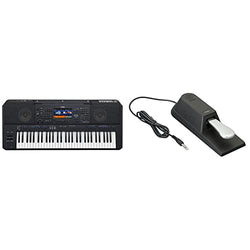 Yamaha PSRSX900 Arranger Workstation keyboard & FC4A Assignable Piano Sustain Foot Pedal,MultiColored
