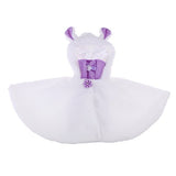 Homyl Enchanted White Cloak Purple Strapless Dress Set Outfit Clothing for 1/3 60cm Night Lolita BJD SD Doll