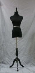 35" Chest 24" Waist 33" Hips Black Female Mannequin Dress & Slacks Form + Black Tripod Base (S Made by OM