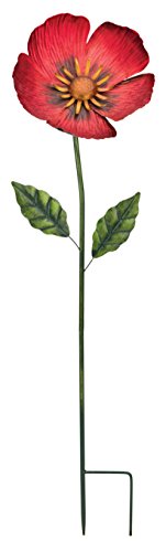 Regal Art & Gift 36" Flower Stake - Poppy