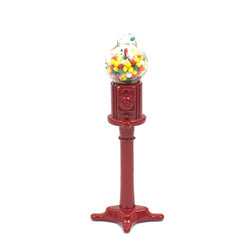 Gumball Candy Floor Stand Dispenser Metal Dollhouse Miniature Vintage Retro Style