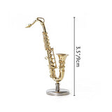 Odoria 1:12 Miniature Saxophone Mini Musical Instrument Dollhouse Furniture Model Decoration