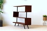 Miniature industrial modern bookcase, dollhouse furniture 1:6 scale S-shaped